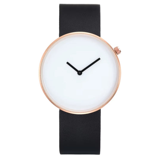 BK101 Fashion Men'S and Women'S Quartz Watch Cobblestone Simple round Watch