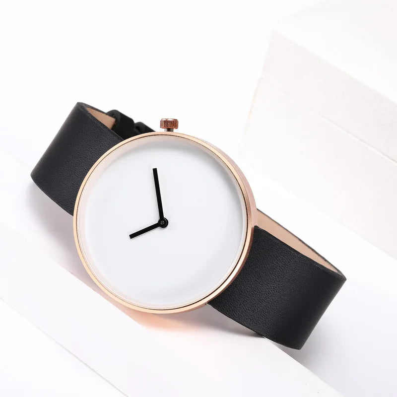 BK101 Fashion Men'S and Women'S Quartz Watch Cobblestone Simple round Watch