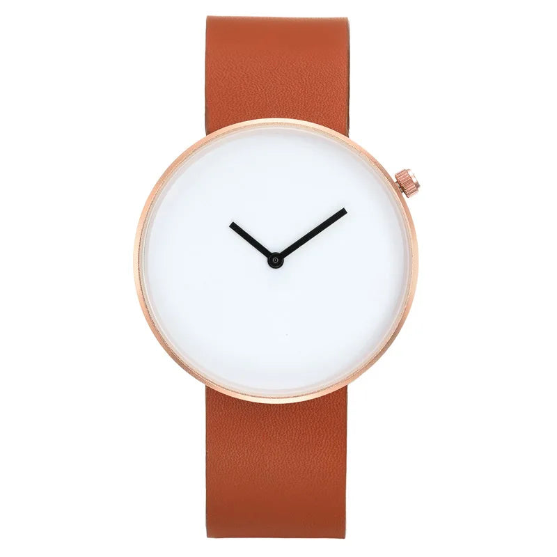 BK101 Fashion Men'S and Women'S Quartz Watch Cobblestone Simple round Watch